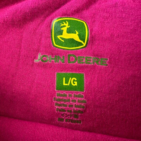 John Deere Pink Women's T-shirt size large - Picture 4 of 5